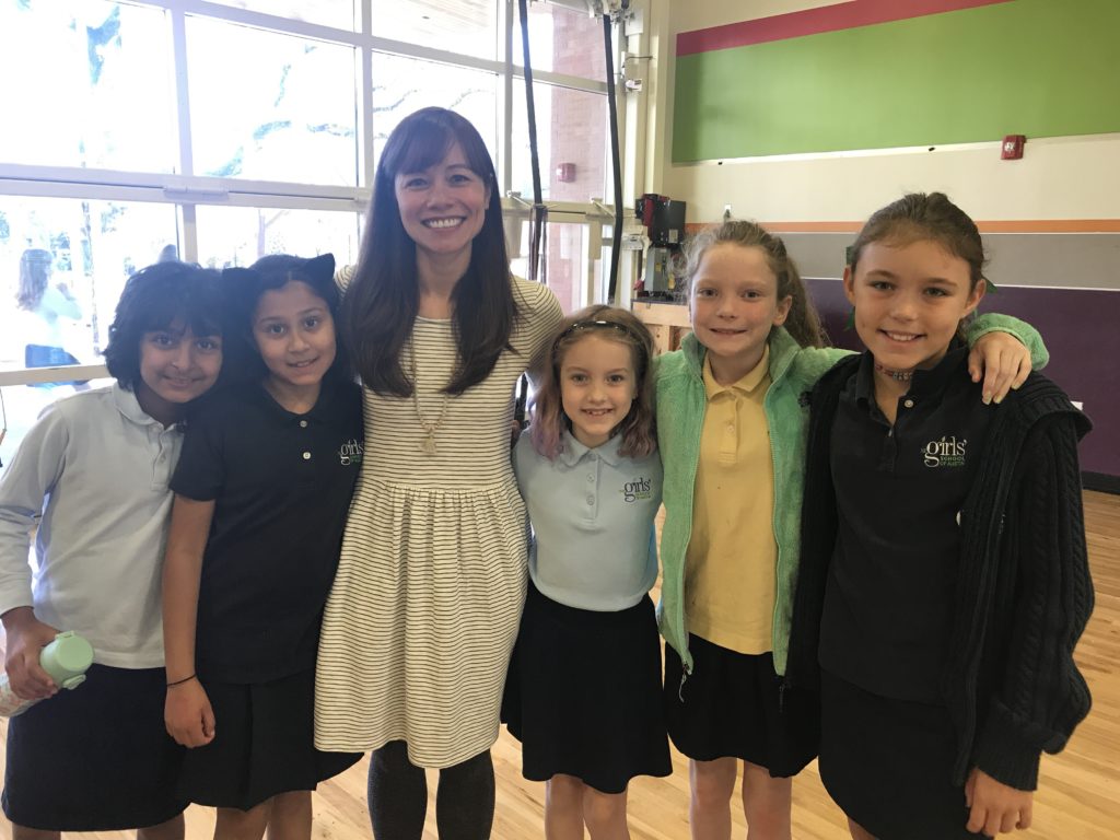 GSA students with guest author, Christina Soontornvat.