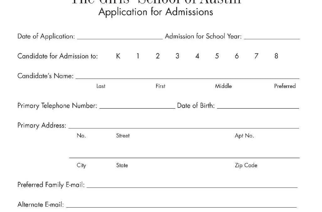 Application Form