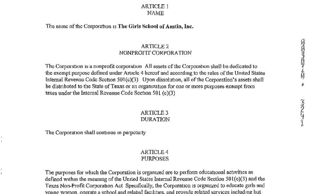 Certificate of Incorporation